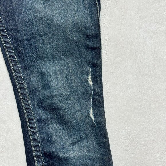 True Religion Jeans Skinny Straight Dark Wash Blue Denim Women's 25 - Picture 7 of 16